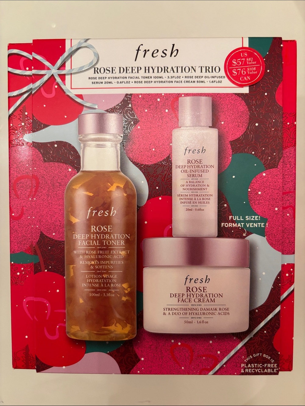 Fresh Rose Deep Hydration Trio